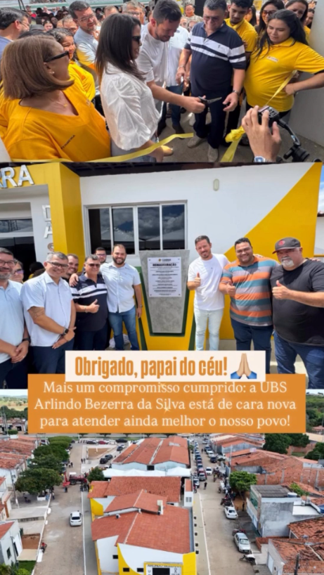 Entrega oficial da nova Unidade Básica de Saúde da Agrovila, garantindo mais acesso e cuidado para a população.