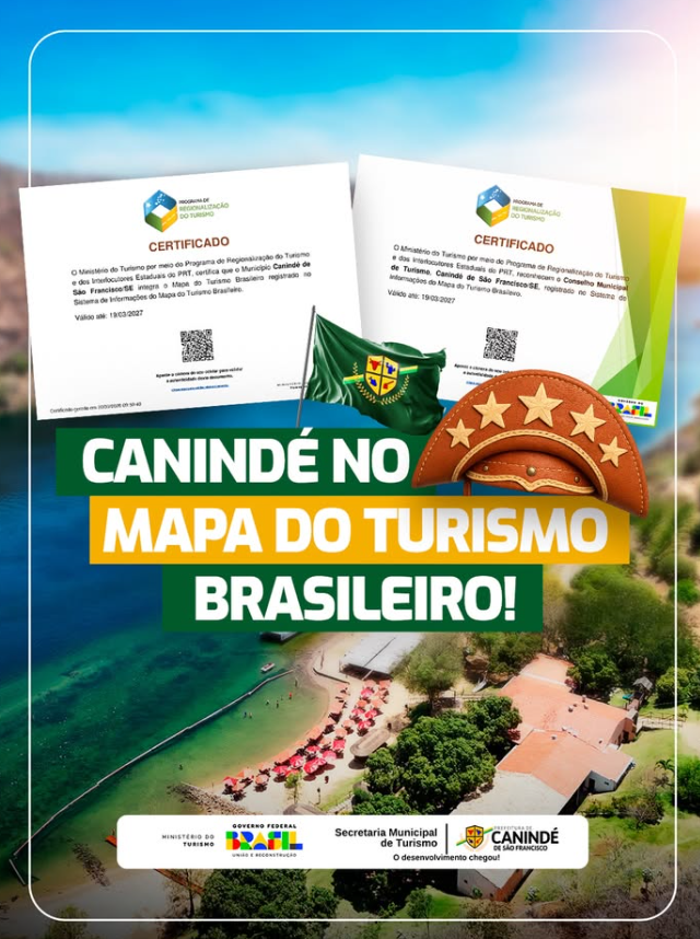 Canindé de São Francisco passa a integrar o Mapa do Turismo Brasileiro